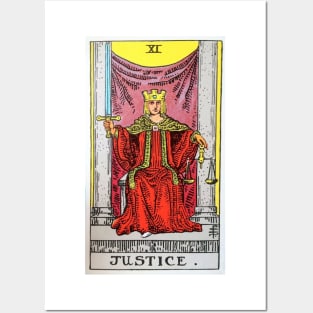 Justice Tarot Posters and Art